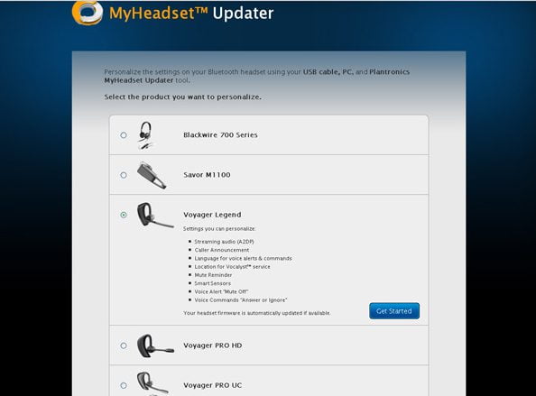 voyager legend software update