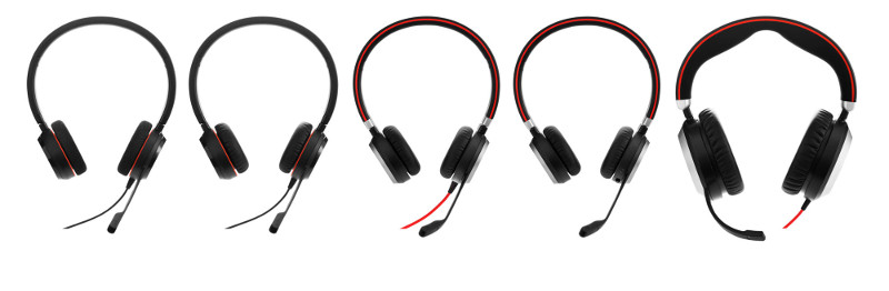 Jabra Evolve Corded Headsets