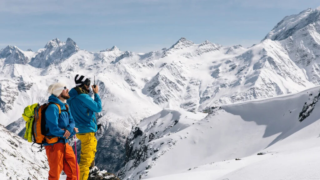 Walkie-talkies for backcountry skiing